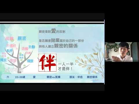 家庭教育中心 線上講座 ｜曖昧關係的處理與情感追求Part１ 艾瑞克森社會心理發展理論 愛情發展車輪理論