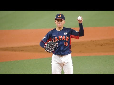 金丸夢斗 2回4奪三振(2024/3/7 侍ジャパン強化試合 日本vs欧州代表 )