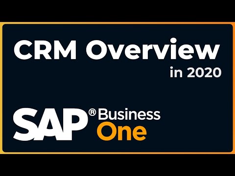 A High-Level Overview of the CRM Capabilities of SAP Business One in 2020