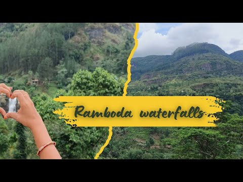 Ramboda waterfalls Nuwara eliya view#srilanka #waterfall #waterfall in Srilanka