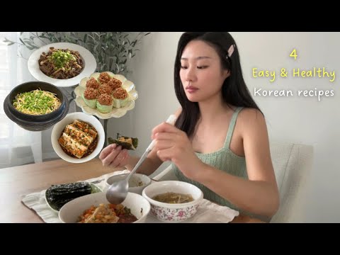 Korean Diet Vlog | 4 Easy and Healthy meals for weight loss