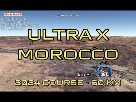 Ultra X Morocco 2024: fly over the 60 km course! Video of the race path.