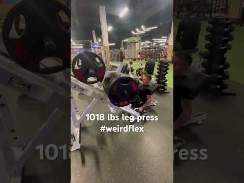 1018 lbs weird flex #weirdflex #personalrecord #legpress