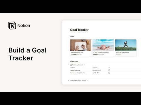 How to build a Goal Tracker in Notion