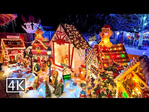 [4K] 🎄Christmas Lights at Dovewood Court - Orangevale California - Parade of Lights