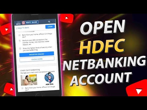 How To Open HDFC Netbanking Account in Tamil