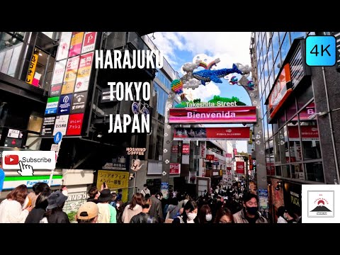 [4K] Saturday Walk on Harajuku/Takeshita Street, Tokyo Japan (Nov. 2022)