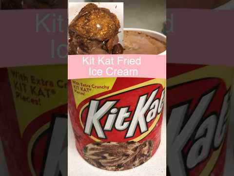 Kit Kat Fried Ice Cream #kitkat #new #friedicecream #recipe