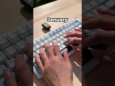 12 months = 12 keyboards #shorts