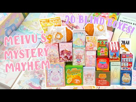 Let's Open 20 Blind Boxes from KikaGoods! BUBBLE EGGS, KOKOYA, PANDA TAIYAKI, FINDING UNICORN | MMM