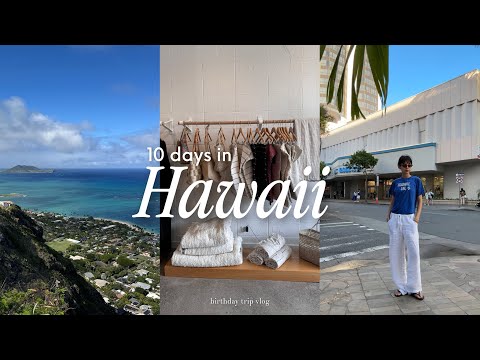 ENG SUB | Hawaii Birthday Trip | Shopping, Eating, Hiking, & Recharging | Travel Vlog a relaxing