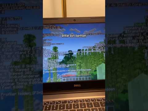 8 year old laptop runs minecraft #tech #pc #gaming #minecraft #techtok