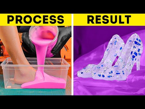 Stunning Crystal Heels 👠🌟 Awesome Shoe Hacks & Crafts