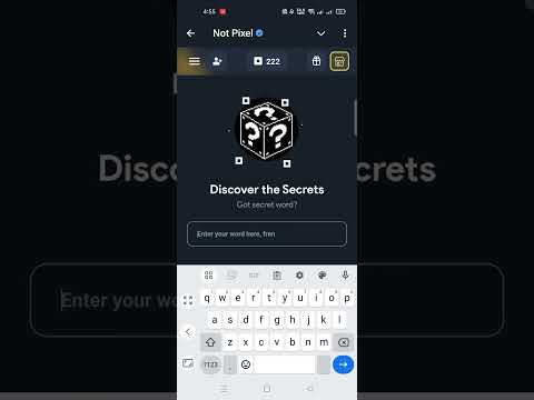 Not Pixel Secret Word | Not Pixel Secret Code 19 Nov | Not Pixel Airdrop | Not Pixel Listing Date