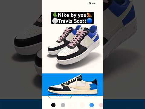 ⚠️ignore the sound⚠️ TRAVIS “fragment” Nike by you #sneaker #shoes #nike #travisscott #nikebyyou