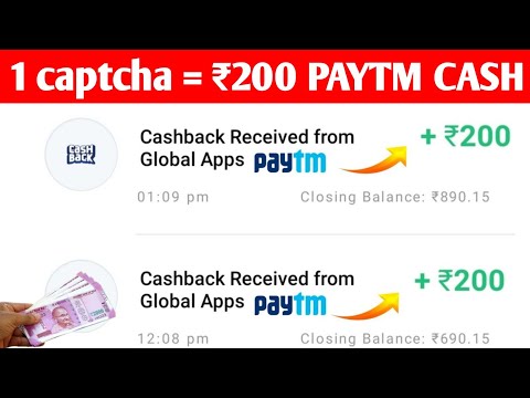 1 Captcha - ₹200 ||  redeem 1 rupees paytm cash| new earning app 2022|Instant payment earning