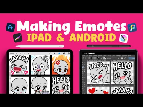 How I make EMOTES on iPad and Android for art commissions ♥