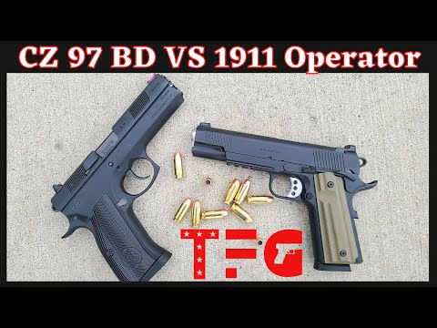 CZ 97 BD VS Springfield 1911 Operator - TheFirearmGuy