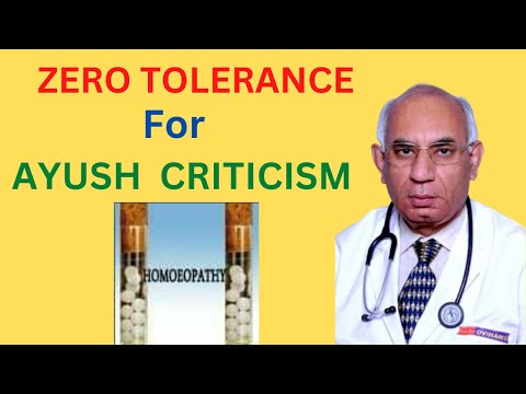 Zero Tolerance for AYUSH Criticism Webinar - Homoeopathy