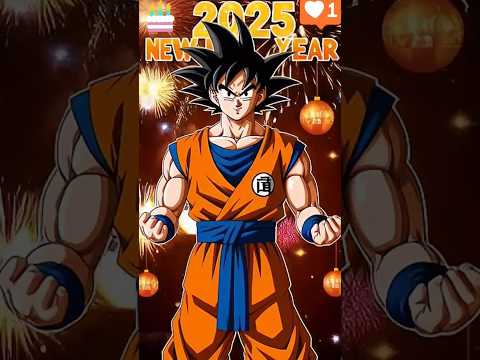 GOKU wishing us a very HAPPY NEW YEAR 2025 #shorts