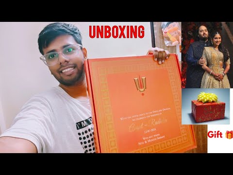 The Anant Ambani and Radhik Wedding 🎁 Gift Box | Unboxing ✨