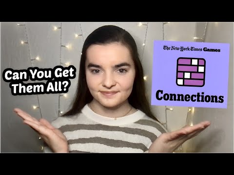 ASMR Let's Play Connections Part 2! | Can You Get The Answers?