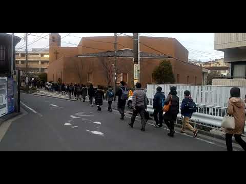 【中学受験】2022年2月4日(金)　聖光学院中学校　入試会場風景②