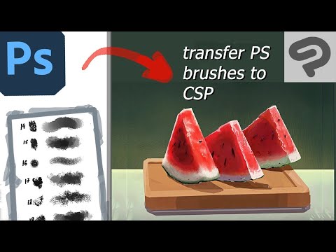 Import Photoshop brushes to Clip Studio Paint Tutorial