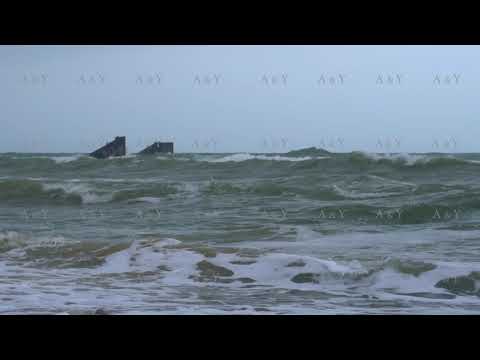 Storm on the ocean coast