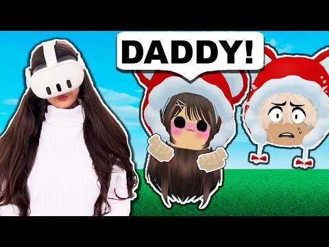 Matching AVATARS As a BABY In Roblox Vr Hands!