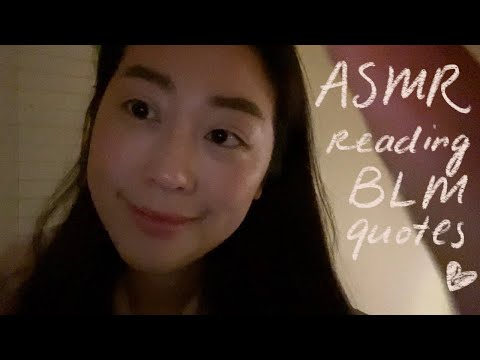 ASMR Reading Quotes from BLM books | Personal Attention, Tucking you in, Brushing