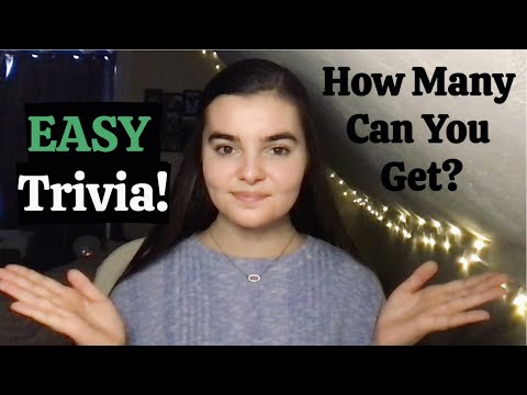 ASMR Whispering 100 EASY Trivia Questions