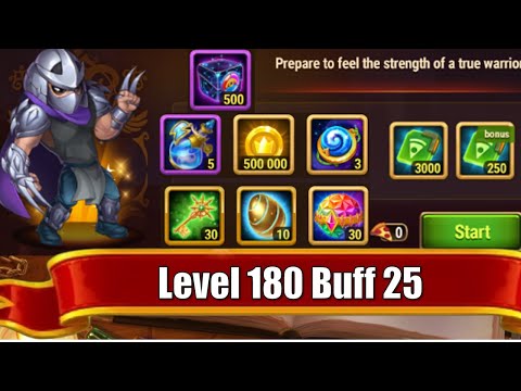 Path of the Four Level 180 Buff 25 | Hero Wars Teenage Mutant Ninja Turtles Event