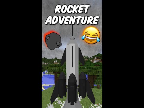 Rocket Adventure Minecraft😂#Shorts