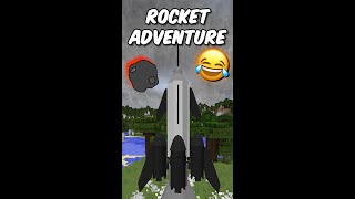 Rocket Adventure Minecraft😂#Shorts