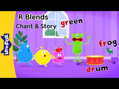 R Blends | gr, fr, dr | Phonics Chant and Story For Kids - Learn To Read | Little Fox