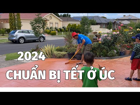 SỐNG Ở ÚC, CHUẨN BỊ TẾT, SƠN DRIVE WAY,