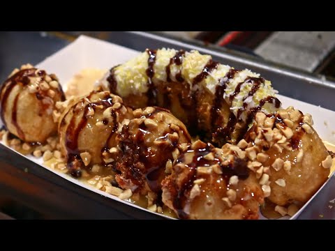 전주남부야시장 대리만족 영상 4편 바나나구이   :: Jeonju night market food in Korea