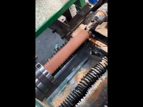 Steel processing of automatic wood lathes #woodworking