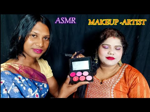 ASMR~ Makeup Artist Does My USA Bridal Party Makeup|| (Tingle's) @asmrsangi7044  🌹👄💄💋🎨