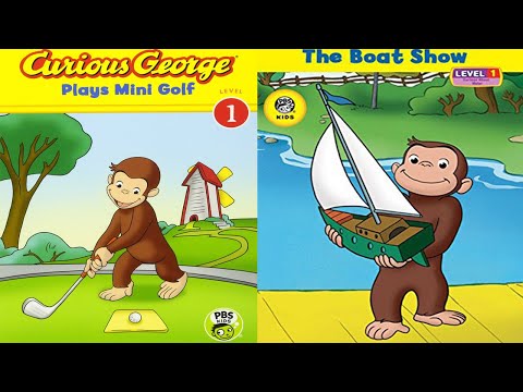 BIN & BIN | Bedtime Story | Curious George | Boat Show | Play Mini Golf