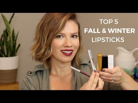 Top 5 All Natural Fall & Winter Lipsticks // Laura's Natural Life