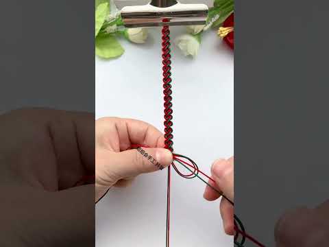 Christmas lover locks, braiding skills sharing, simple braiding bracelet tutorial, handmade DIY,