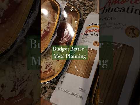 Budget Better| Meal Planning #planwithme #budget