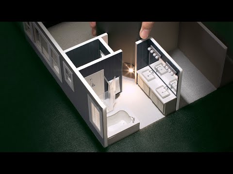 DIY Miniature Master Bath｜微缩主浴室