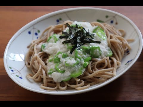 山藥秋葵拌蕎麥麵&拌豆腐 超低脂的健康無油素食料理  減肥食譜