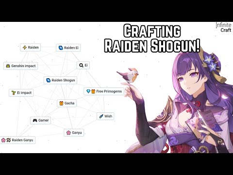 Crafting Raiden Shogun in Infinite Craft! #genshinimpact #genshin #raidenshogun