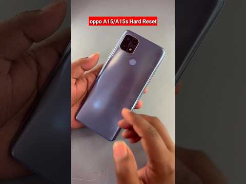 oppo a15, a15s hard reset || oppo ka password kaise tode #shorts