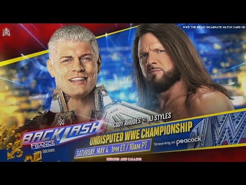 WWE Backlash 2024 Official And Full Match Card HD