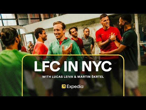 “They make you feel welcome” 🙏 Liverpool FC legends Lucas Leiva & Martin Škrtel discover NYC 🗽